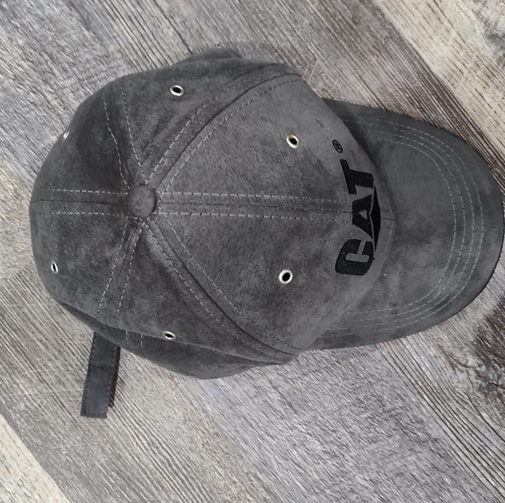 CAT Caterpillar Logo Baseball Hat - Cap -Graphite Gray - Adjustable - 0S - Picture 3 of 7